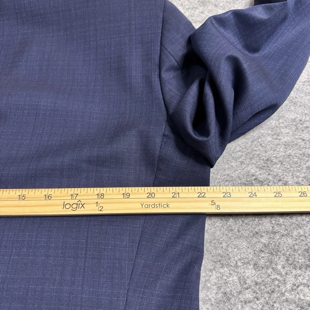 Peter Millar Blazer Mens 42R Blue Wool 2 Button Sport Coat Jacket Career *